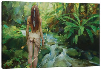 Amazon Canvas Art Print - Vasyl Khodakivskyi