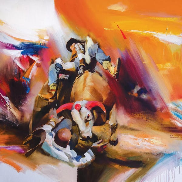 Bulls: Rodeo by Vasyl Khodakivskyi