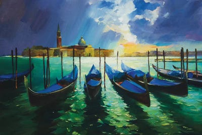 Autumn In Venice by Vasyl Khodakivskyi framed canvas print