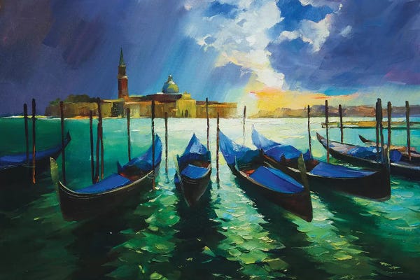 Vasyl Khodakivskyi: Autumn In Venice by Vasyl Khodakivskyi