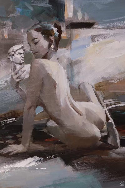 Conversation with David by Vasyl Khodakivskyi art print