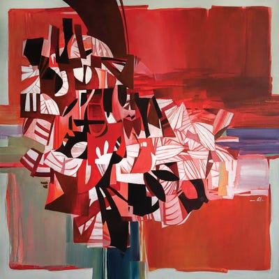 The Red Garden by Vasyl Khodakivskyi art print