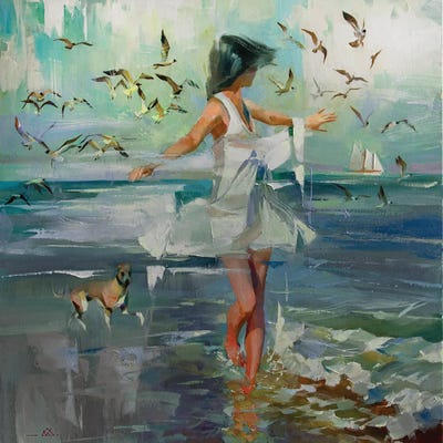 Meeting The Sea by Vasyl Khodakivskyi art print