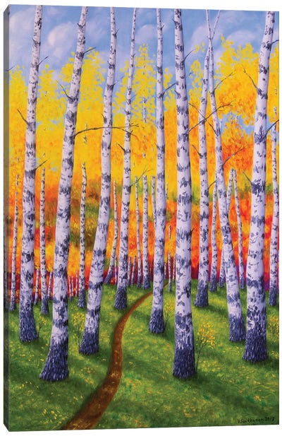 Autumn Forest II Canvas Art Print - Veikko Suikkanen