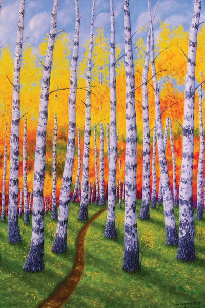 Birch Trees: Autumn Forest II by Veikko Suikkanen