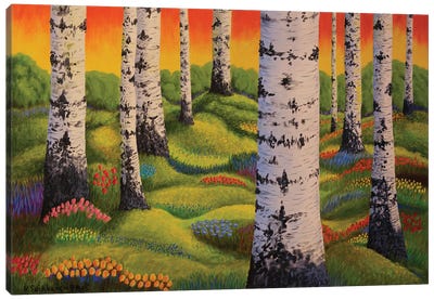 Spring Forest Canvas Art Print - Veikko Suikkanen