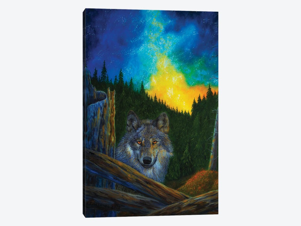 Wolf by Veikko Suikkanen 1-piece Canvas Art
