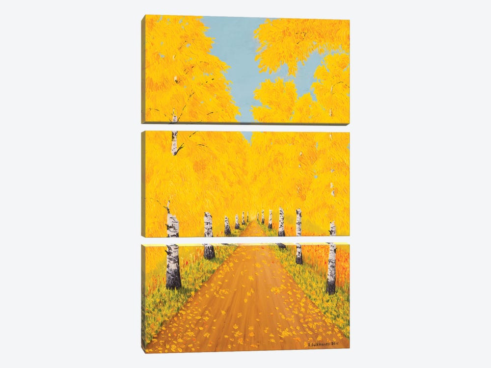 Golden Autumn by Veikko Suikkanen 3-piece Canvas Artwork
