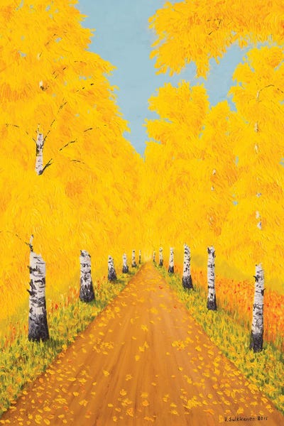 Trails, Paths & Roads: Golden Autumn by Veikko Suikkanen