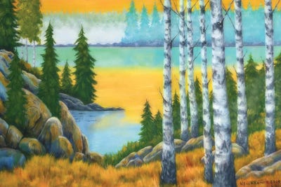 Autumn Atmosphere by Veikko Suikkanen multi panel art