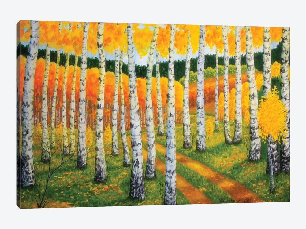 Autumn Pathway II by Veikko Suikkanen 1-piece Canvas Print
