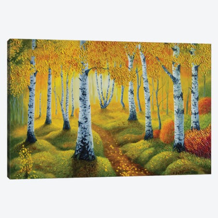 Autumn Path Canvas Print #VKK33} by Veikko Suikkanen Canvas Wall Art