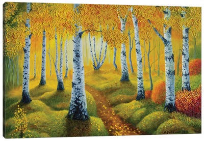 Autumn Path Canvas Art Print - Veikko Suikkanen
