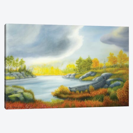 Autumnal Landscape Canvas Print #VKK37} by Veikko Suikkanen Canvas Art Print