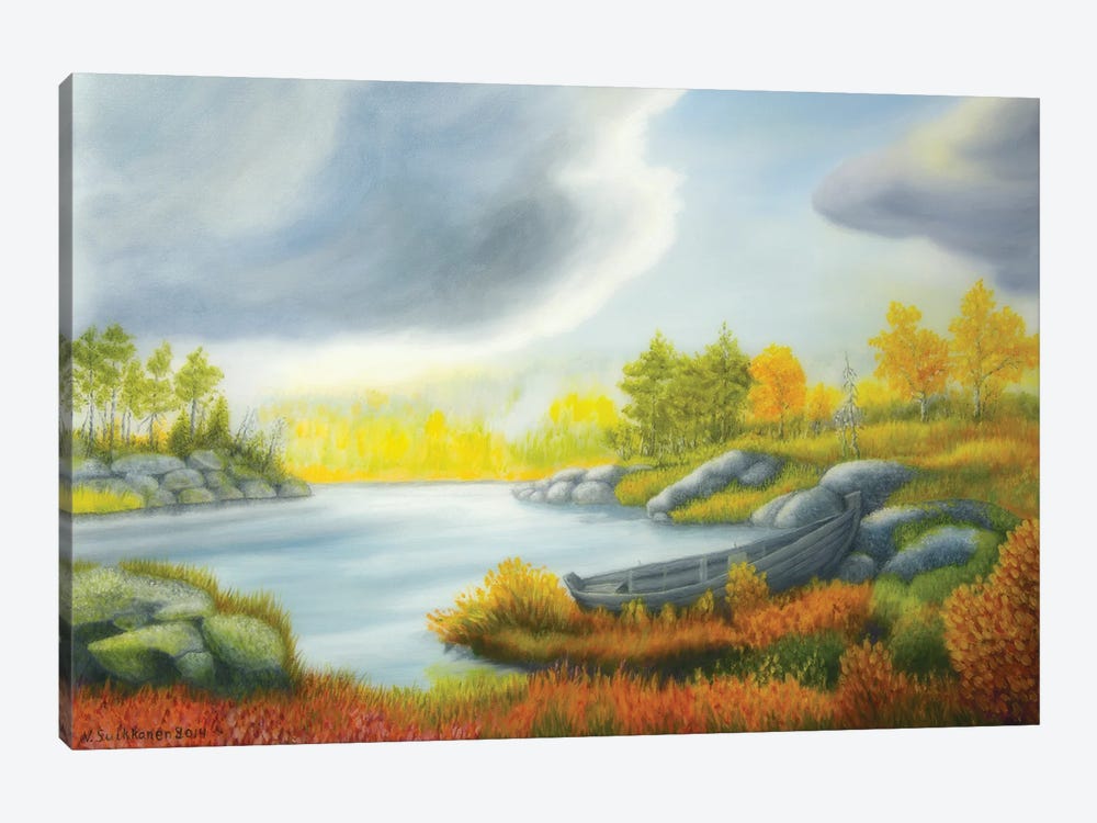 Autumnal Landscape by Veikko Suikkanen 1-piece Canvas Art Print