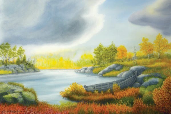 Veikko Suikkanen: Autumnal Landscape by Veikko Suikkanen