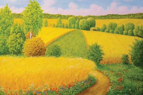 Veikko Suikkanen: On August Grain Fields by Veikko Suikkanen