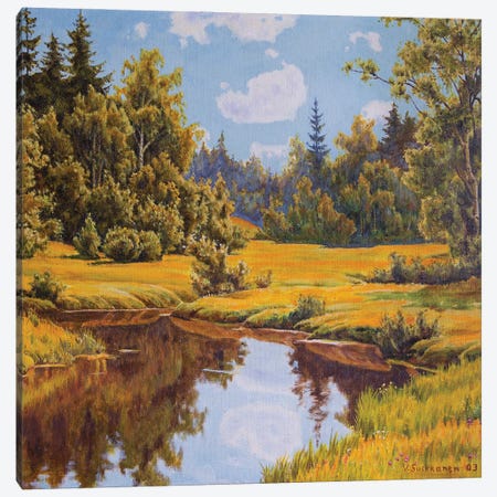 Quiet River Canvas Print #VKK42} by Veikko Suikkanen Canvas Art Print