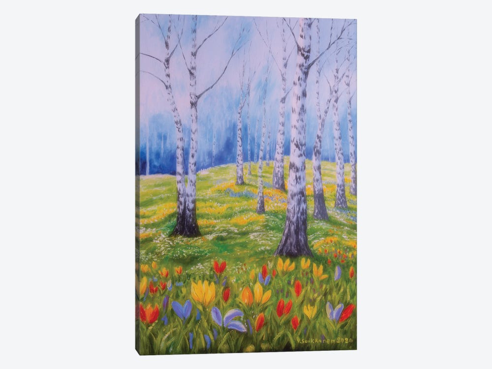 Spring In Birch by Veikko Suikkanen 1-piece Canvas Wall Art