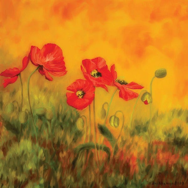 Flowers: Red Poppies by Veikko Suikkanen