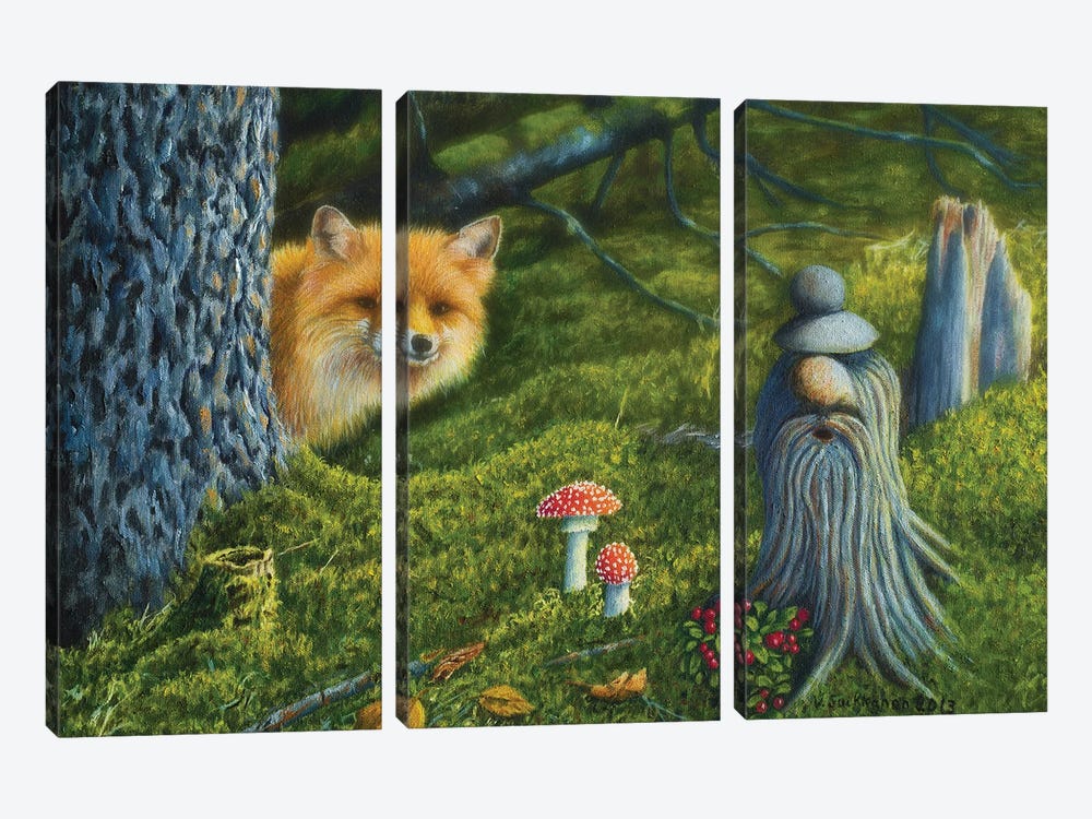 Forest Life by Veikko Suikkanen 3-piece Canvas Artwork