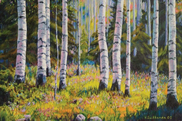 Lakehouse Décor: Birch Grove by Veikko Suikkanen