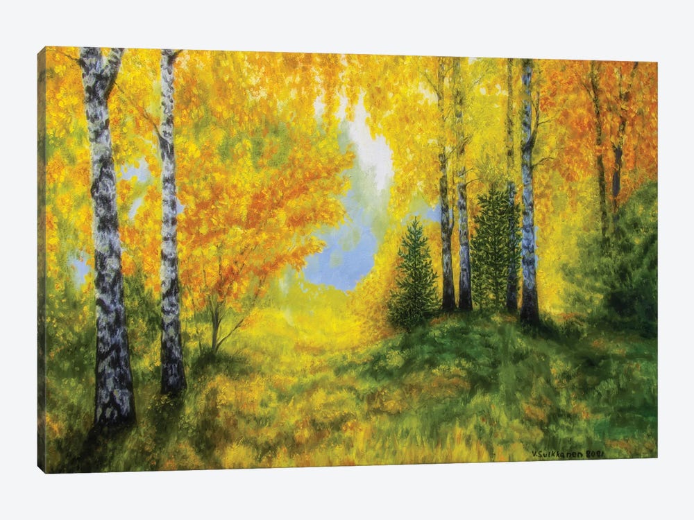 Sunny Forest by Veikko Suikkanen 1-piece Canvas Art