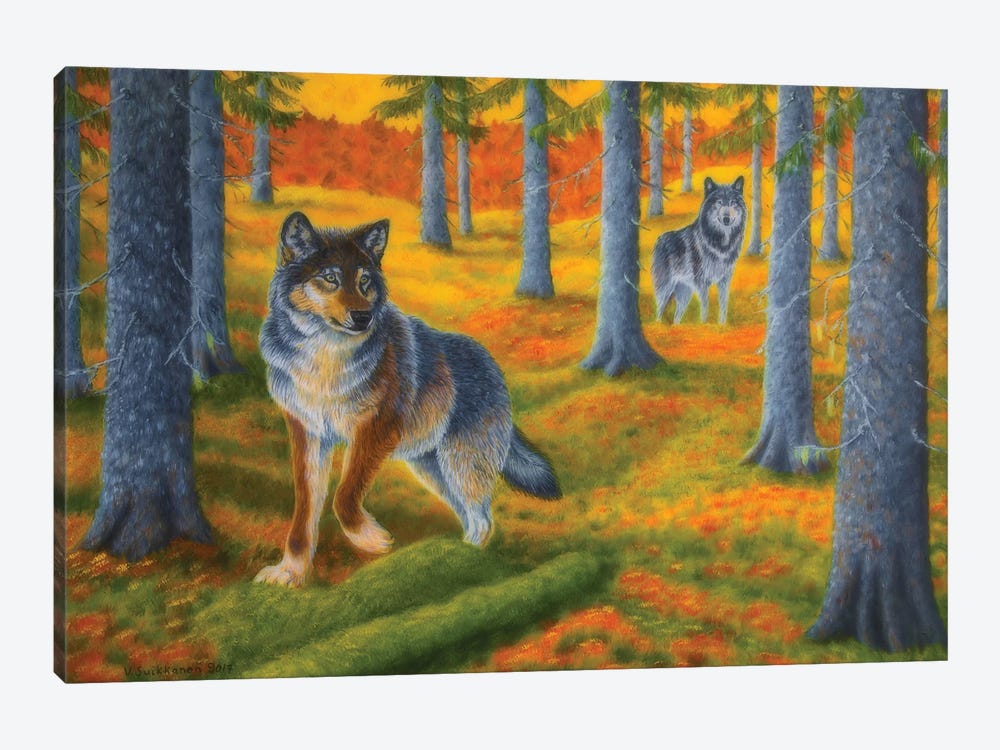 Wolves Forest by Veikko Suikkanen 1-piece Art Print