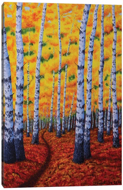 Autumn Forest Canvas Art Print - Veikko Suikkanen