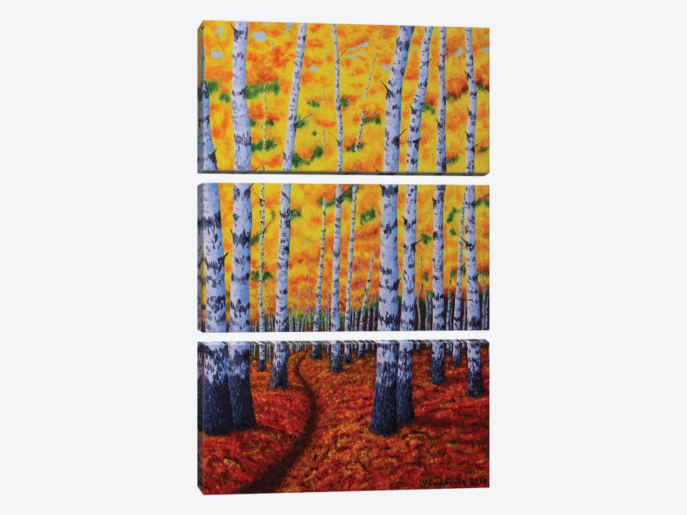 Autumn Forest by Veikko Suikkanen 3-piece Canvas Art Print