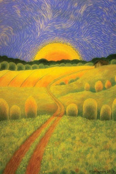Country Morning by Veikko Suikkanen multi panel art