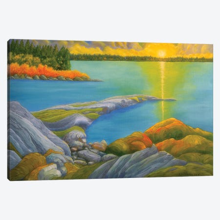 Morning On The Lake Canvas Print #VKK98} by Veikko Suikkanen Canvas Art
