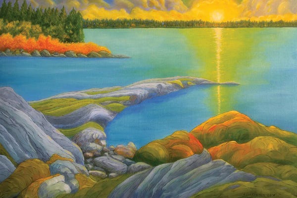 Lake Sunrises & Sunsets: Morning On The Lake by Veikko Suikkanen