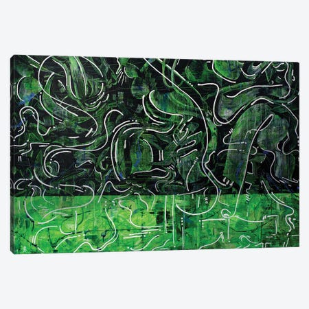 Blue And Green Canvas Print #VKL12} by Vincent Keele Canvas Art Print