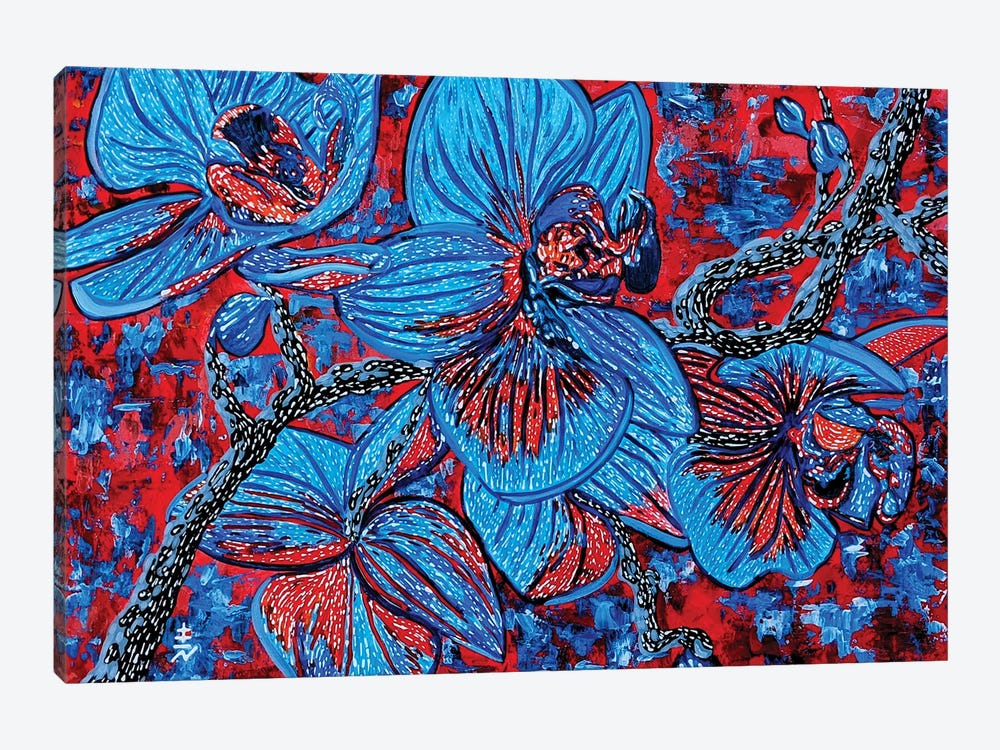 Blue Blossom by Vincent Keele 1-piece Canvas Art