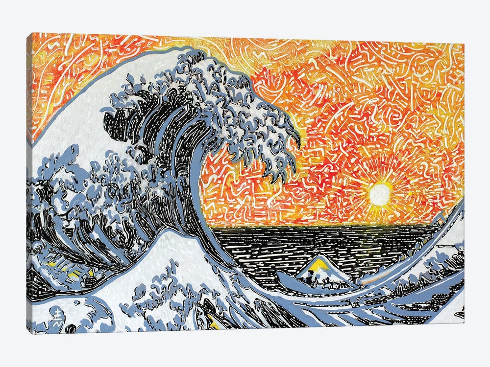 Kanagawa Wave by Vincent Keele 1-piece Art Print