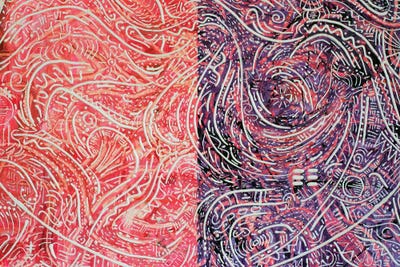 Pink And Purple Canvas Artwork by Vincent Keele iCanvas