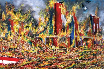 Black Wall Street Canvas Wall Art by Vincent Keele iCanvas