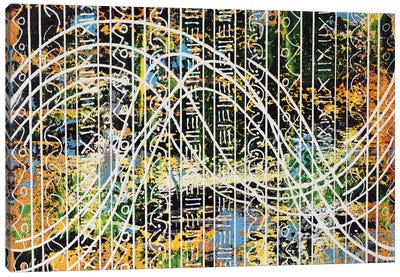 Structure And Chaos I Canvas Art Print - Vincent Keele