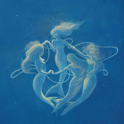 Amongst The Four of Us by Varsam Kurnia framed canvas print