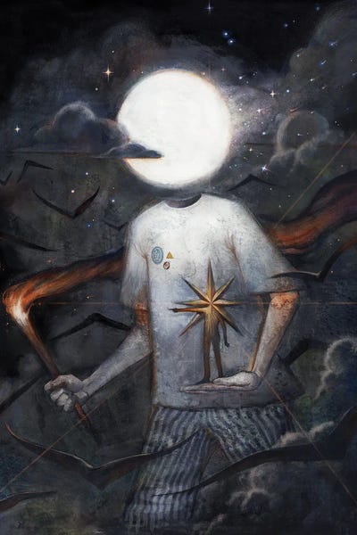 Asian Artists: Moonboy And His Starguide by Varsam Kurnia