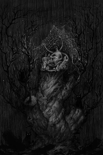 Black & White Drawings & Illustrations: Eclipse by Varsam Kurnia