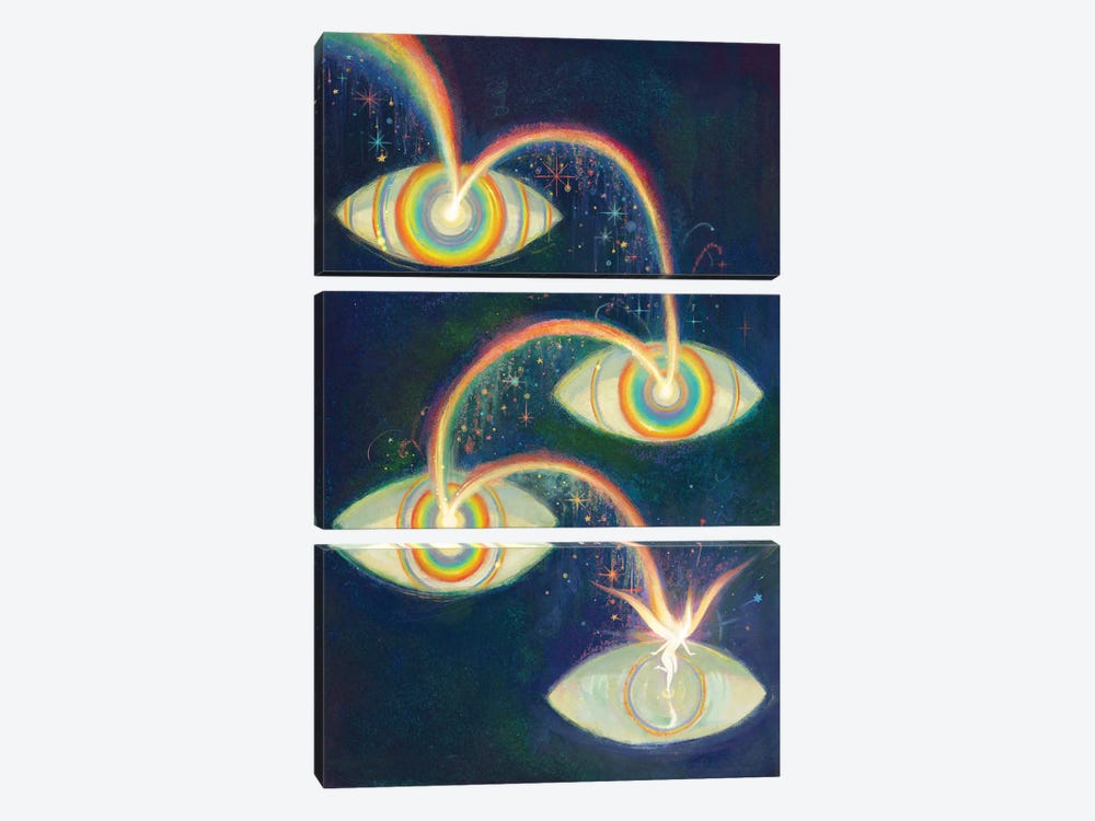 A Spectrum Of Sight by Varsam Kurnia 3-piece Canvas Art