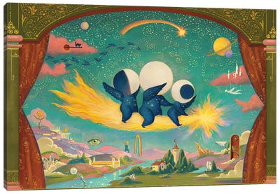 Moondance Canvas Art Print - Comet & Asteroid Art