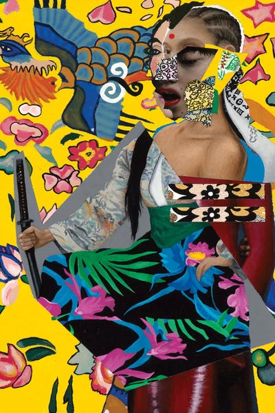 Lady With Urges by Vakseen wood print