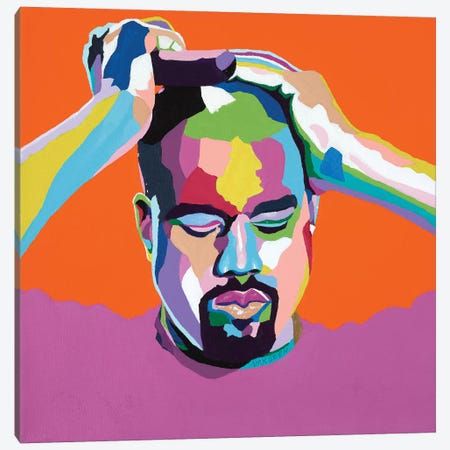 Mood Kanye Canvas Print #VKS13} by Vakseen Canvas Art