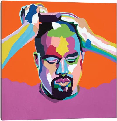 Mood Kanye Canvas Art Print - Vakseen