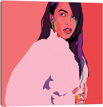 1 In A Million Canvas Art Print - Aaliyah