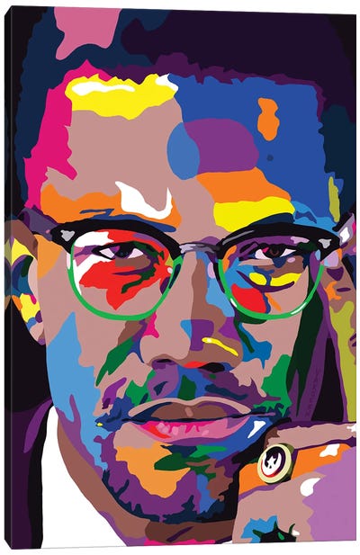 By Any Means Canvas Art Print - Malcolm X