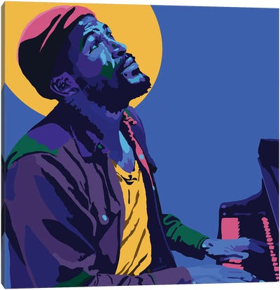 What's Goin On (Halo) Canvas Art Print - Marvin Gaye